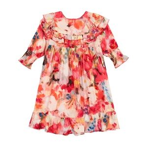 Teela Babydoll Ruffle Floral Dress